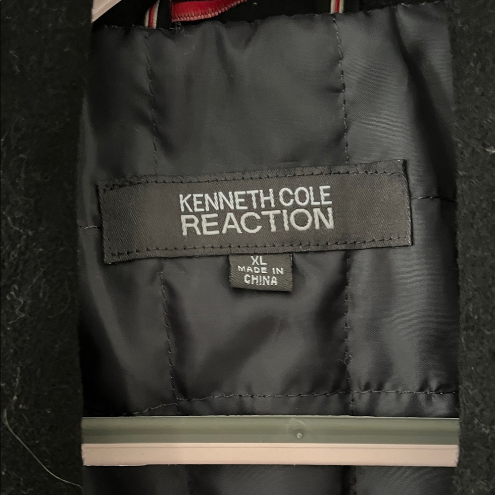 Reaction Kenneth Cole Men's Black Peacoat - Picture 2 of 7